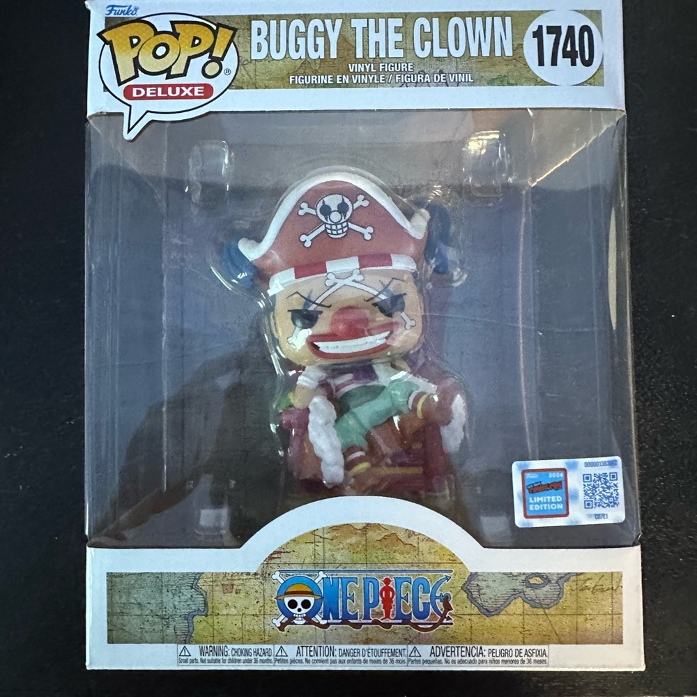 Funko Pop! Deluxe Buggy the Clown Figure NYCC Convention Exclusive Sticker